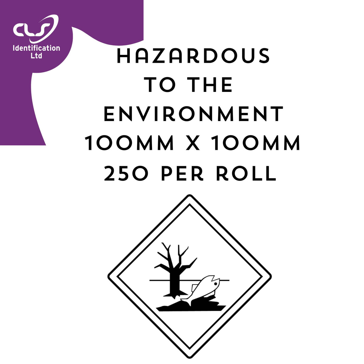 Hazardous to the Environment Diamond Label