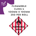 Flammable Solid Class 4 Diamond Label