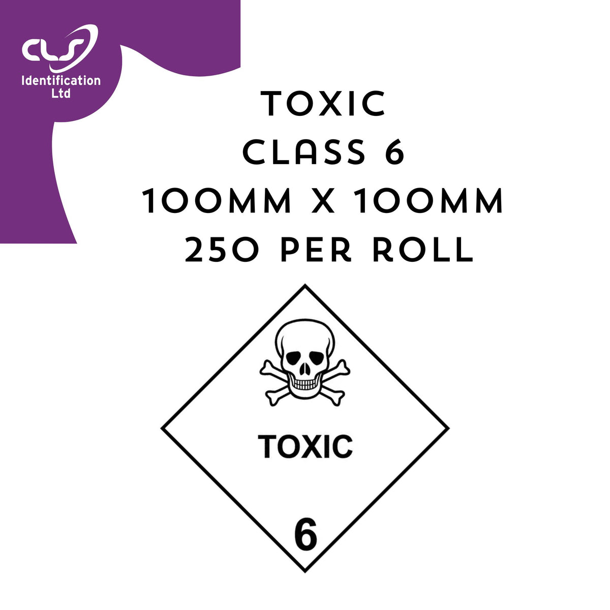 Toxic Class 3 Diamond Label